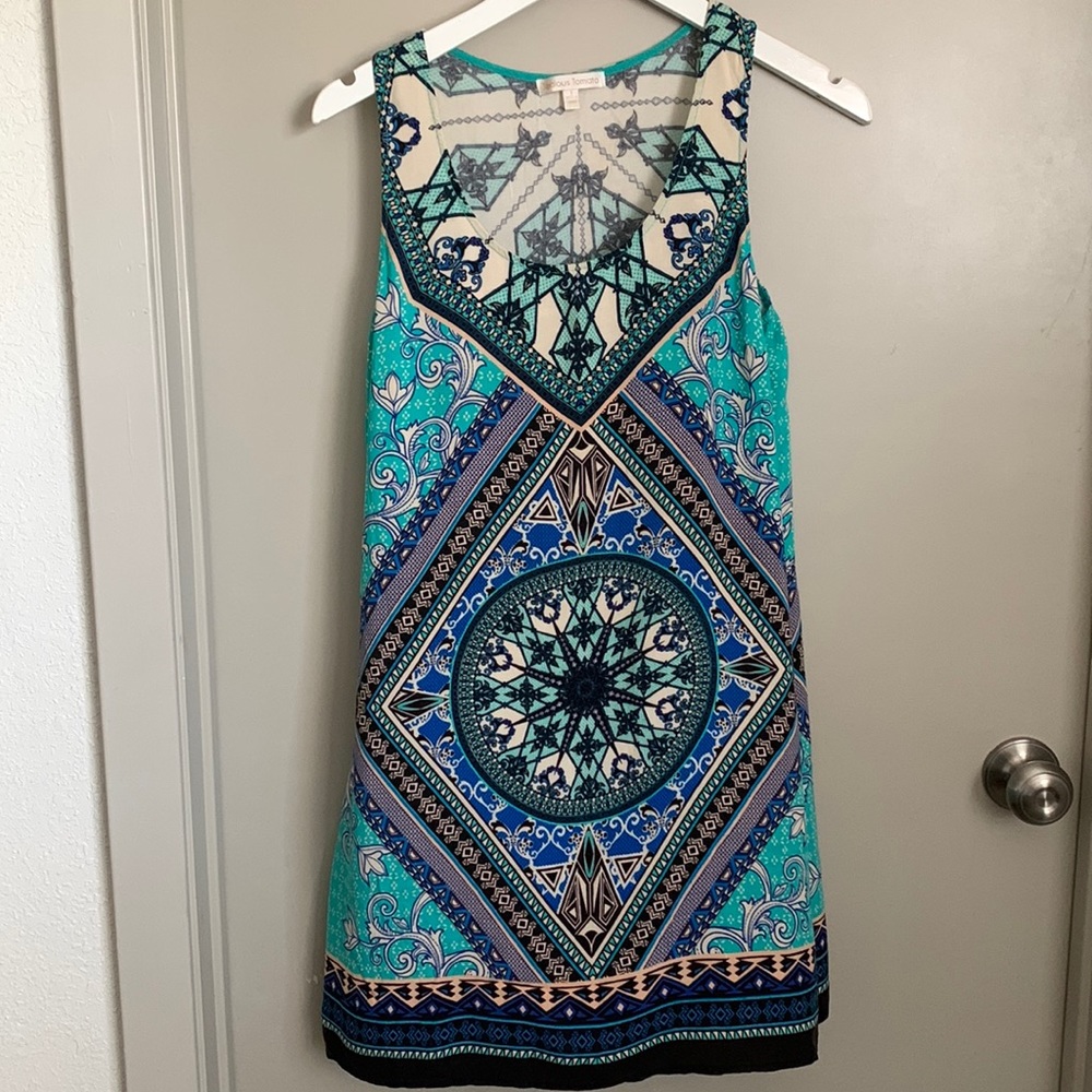 Jealous Tomato beach dress in Boho print. Size S,